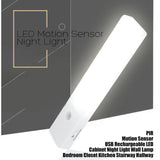 darrahopens Home & Garden > Lighting EL608 Rechargeable Infrared Motion Sensor Wall LED Night Light Torch (Cool White)