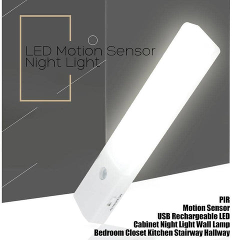 darrahopens Home & Garden > Lighting EL608 Rechargeable Infrared Motion Sensor Wall LED Night Light Torch (Warm White)