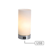 Darrahopens Home & Garden > Lighting Julie Cylinder Touch Lamp with USB Port
