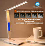 darrahopens Home & Garden > Lighting LED Desk Lamp with Fast Wireless Charger Clock Alarm Date Temperature