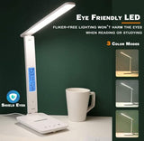 darrahopens Home & Garden > Lighting LED Desk Lamp with Fast Wireless Charger Clock Alarm Date Temperature