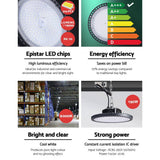 darrahopens Home & Garden > Lighting Leier LED High Bay Lights Light 150W Industrial Workshop Warehouse Gym BK