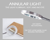 Darrahopens Home & Garden > Lighting Lighting LED 8X Magnifying Lamp with Metal Clamp 360&deg; Flexible Gooseneck and USB Plug Design for Tattoo, Manicure and Reading