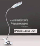Darrahopens Home & Garden > Lighting Lighting LED 8X Magnifying Lamp with Metal Clamp 360&deg; Flexible Gooseneck and USB Plug Design for Tattoo, Manicure and Reading