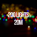 darrahopens Home & Garden > Lighting Milano Decor Outdoor LED Plug In Fairy Lights - Multicoloured - 200 Lights
