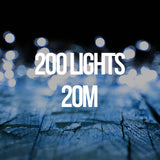 darrahopens Home & Garden > Lighting Milano Decor Outdoor LED Plug In Fairy Lights - White - 200 Lights