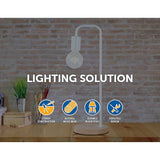 darrahopens Home & Garden > Lighting Modern Table lamp Desk Light Timber Base Bedside Bedroom White