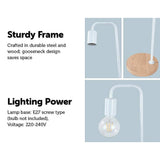 darrahopens Home & Garden > Lighting Modern Table lamp Desk Light Timber Base Bedside Bedroom White
