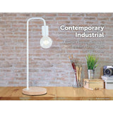 darrahopens Home & Garden > Lighting Modern Table lamp Desk Light Timber Base Bedside Bedroom White