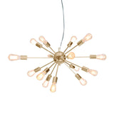 Darrahopens Home & Garden > Lighting Sarantino 15-Light Sputnik Chandelier in Brass Finish