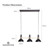 Darrahopens Home & Garden > Lighting Sarantino 3-Light Hanging Pendant Lamp