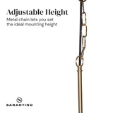 Darrahopens Home & Garden > Lighting Sarantino Black and Gold Pendant Light