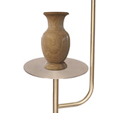 Darrahopens Home & Garden > Lighting Sarantino Marble & Metal End Table Top Floor Lamp