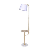 Darrahopens Home & Garden > Lighting Sarantino Marble & Metal End Table Top Floor Lamp