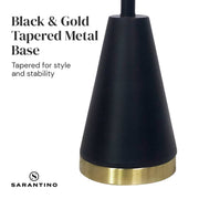 Darrahopens Home & Garden > Lighting Sarantino Metal Table Lamp in Black and Gold