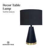 Darrahopens Home & Garden > Lighting Sarantino Metal Table Lamp in Black and Gold