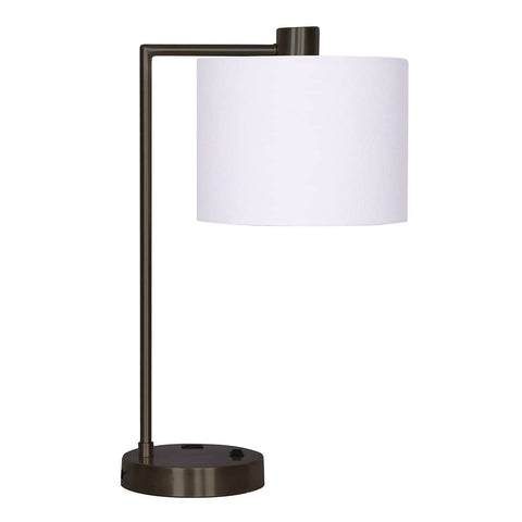 Darrahopens Home & Garden > Lighting Sarantino Metal Task Lamp with USB Charging Port Bronze Finish