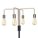 Darrahopens Home & Garden > Lighting Sarantino Modern Exposed Bulb 4-Arm Industrial Light Floor Lamp
