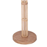 Darrahopens Home & Garden > Lighting Sarantino Rattan Floor Lamp With Off-White Linen Shade by Sarantino