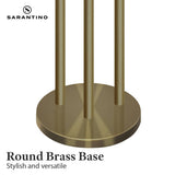 Darrahopens Home & Garden > Lighting Sarantino Three Metal Shade Floor Lamp