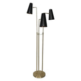 Darrahopens Home & Garden > Lighting Sarantino Three Metal Shade Floor Lamp