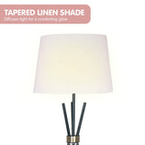 Darrahopens Home & Garden > Lighting Sarantino Tripod Floor Lamp in Metal and Antique Brass