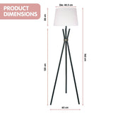 Darrahopens Home & Garden > Lighting Sarantino Tripod Floor Lamp in Metal and Antique Brass