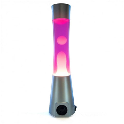 darrahopens Home & Garden > Lighting Silver/Pink/White Motion Lamp Bluetooth Speaker