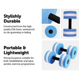 darrahopens Home & Garden > Pool & Accessories 2x Water Aerobics Dumbbell EVA Aquatic Barbell Aqua Fitness