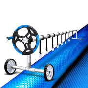 darrahopens Home & Garden > Pool & Accessories Aquabuddy 8x4.2m Pool Cover Roller Combo Solar Blanket Swimming Covers Bubble