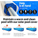 darrahopens Home & Garden > Pool & Accessories Aquabuddy Pool Cover Roller 500 Micron Solar Blanket Swimming Pools Covers 9x5M