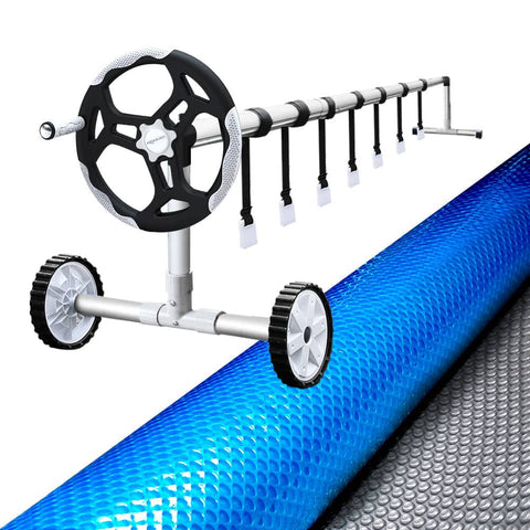 darrahopens Home & Garden > Pool & Accessories Aquabuddy Pool Cover Roller Swimming Pools Covers Wheel Solar Blanket 10.5X4.2M