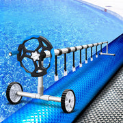 Darrahopens Home & Garden > Pool & Accessories Aquabuddy Solar Pool Cover Roller Swimming Pools Wheel Blanket 500 Micron 8X4.2M