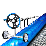 Darrahopens Home & Garden > Pool & Accessories Aquabuddy Solar Pool Cover Roller Swimming Pools Wheel Blanket 500 Micron 8X4.2M