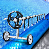 Darrahopens Home & Garden > Pool & Accessories Aquabuddy Solar Swimming Pool Cover Roller 10x4M Blanket Bubble Heater 500Micron