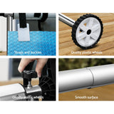 Darrahopens Home & Garden > Pool & Accessories Aquabuddy Solar Swimming Pool Cover Roller 400 Micron Blanket Adjustable 6.5x3M