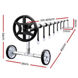 darrahopens Home & Garden > Pool & Accessories Aquabuddy Solar Swimming Pool Cover Roller Wheel Blanket Adjustable 10X4M