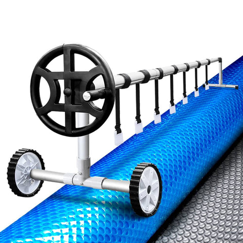 darrahopens Home & Garden > Pool & Accessories Aquabuddy Solar Swimming Pool Cover Roller Wheel Blanket Adjustable 10X4M