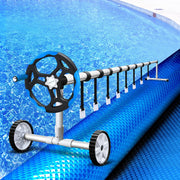 Darrahopens Home & Garden > Pool & Accessories Aquabuddy Swimming Pool Cover Pools Roller Wheel Solar Blanket 500 Micron 9.5X5M