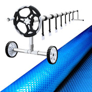 Darrahopens Home & Garden > Pool & Accessories Aquabuddy Swimming Pool Cover Pools Roller Wheel Solar Blanket Covers10X4M