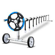 darrahopens Home & Garden > Pool & Accessories Aquabuddy Swimming Pool Cover Roller Reel Adjustable Solar Thermal Blanket Blue
