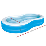 darrahopens Home & Garden > Pool & Accessories Bestway Inflatable Kids Pool Swimming Pool Family Pools 2.62m x 1.57m x 46cm