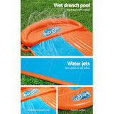 darrahopens Home & Garden > Pool & Accessories Bestway Inflatable Water Slip Slide Double Kids Splash Toy Outdoor Play 4.88M