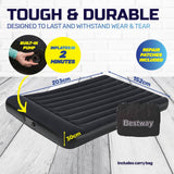 Darrahopens Home & Garden > Pool & Accessories Bestway Queen Inflatable Air Bed Tritech Built-In Pump Heavy Duty