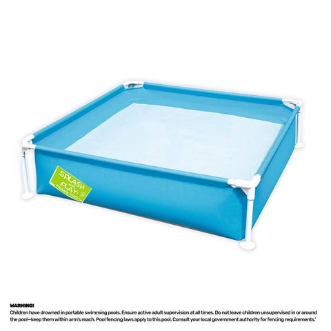 Darrahopens Home & Garden > Pool & Accessories Bestway Steel Pro My First Frame Pool Kids Blue 1.22m x 30.5cm