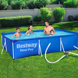 Darrahopens Home & Garden > Pool & Accessories Bestway Swimming Pool 4M Above Ground Pools Pumps Steel Frame Filter Pump