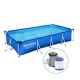 Darrahopens Home & Garden > Pool & Accessories Bestway Swimming Pool 4M Above Ground Pools Pumps Steel Frame Filter Pump