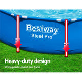 darrahopens Home & Garden > Pool & Accessories Bestway Swimming Pool Above Ground Pools Filter Pump 3.66M Power Steel Frame