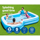 Darrahopens Home & Garden > Pool & Accessories Bestway Swimming Pool Kids Above Ground Inflatable Rectangular Family 3M Pools