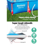 darrahopens Home & Garden > Pool & Accessories Bestway Swimming Pool Steel Frame Above Ground Rectangular Pool Filter Pump
